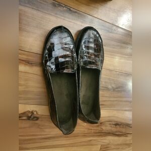 Stuart Weitzman wedge heels latex comfortable